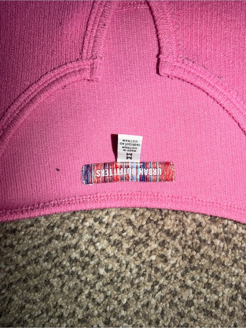 Urban Outfitters Pink V-Neck Knit Sweater